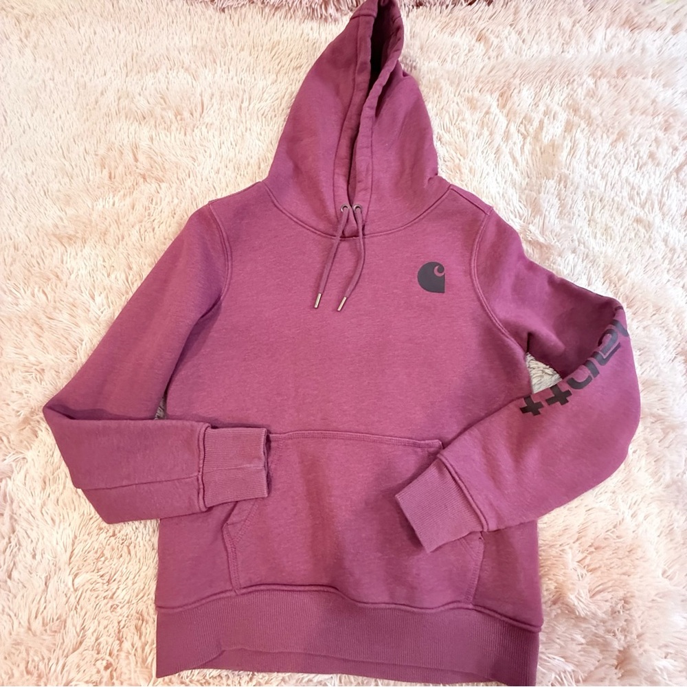 Carhartt Maroon Relaxed Fit Hoodie